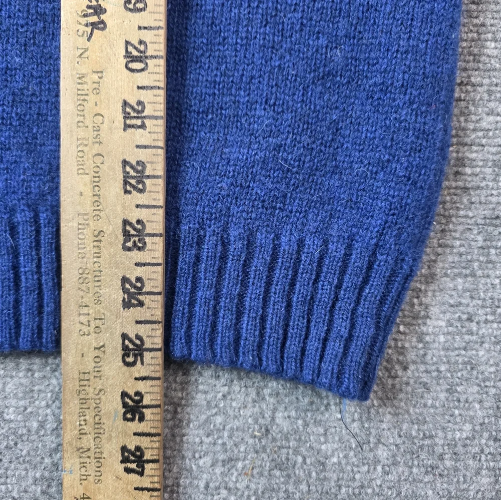 VTG 🌈 Wool Rainbow Stripe Grandpa Sweater M - Picture 6 of 8